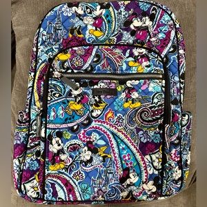 Vera Bradley Mickey’s Paisley Celebration Backpack NWOT